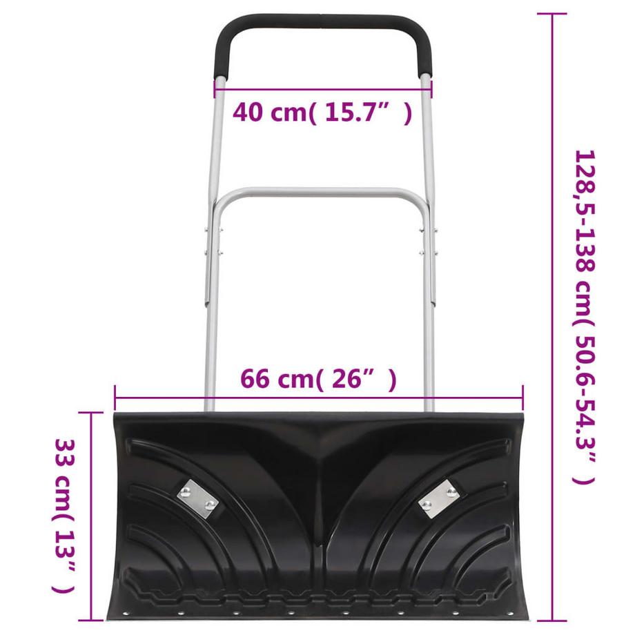 VidaXL  Schneeschaufel stahl 