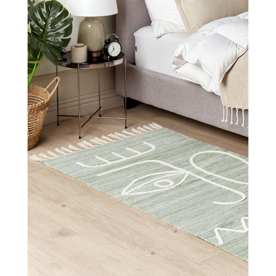 Beliani Tapis d'extérieur en Polyester  YAVU  