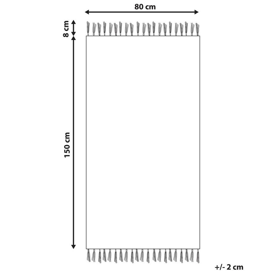 Beliani Tapis d'extérieur en Polyester  YAVU  