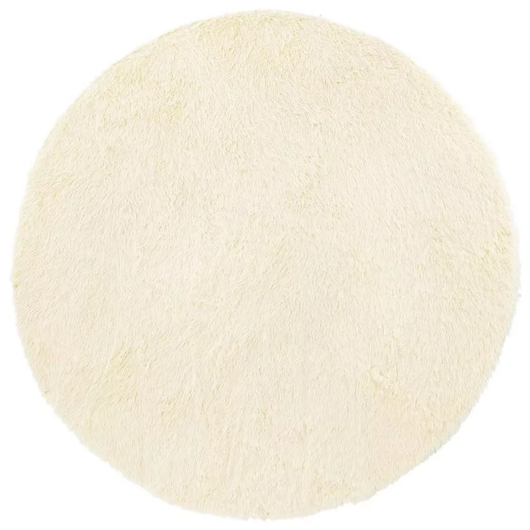 VidaXL - Shaggy-teppich polyester, One Size, Offwhite