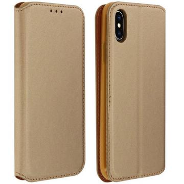 Classic Flip Cover Apple iPhone X Gold