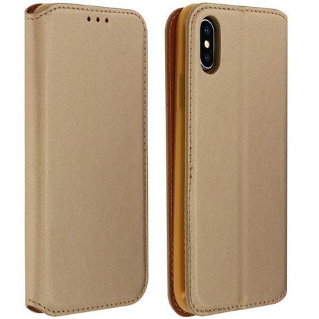 Avizar  Classic Flip Cover Apple iPhone X Gold 