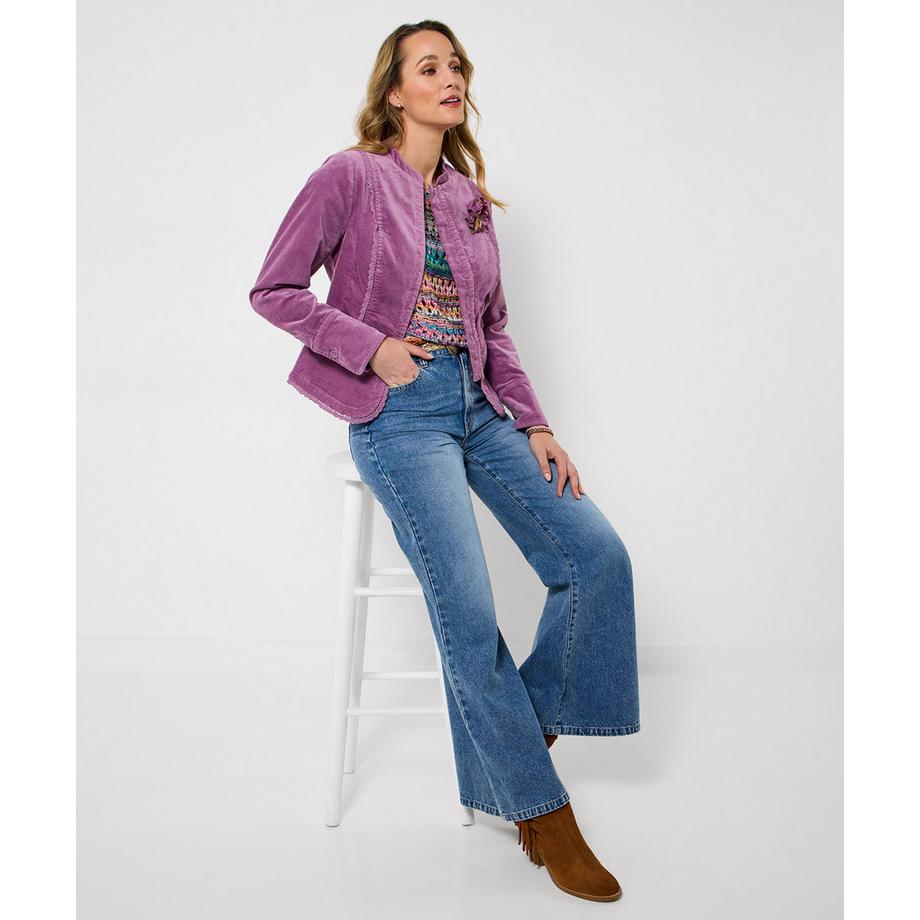 Joe Browns Moleskin Militärstil Jacke mit Spitzenbesatz  