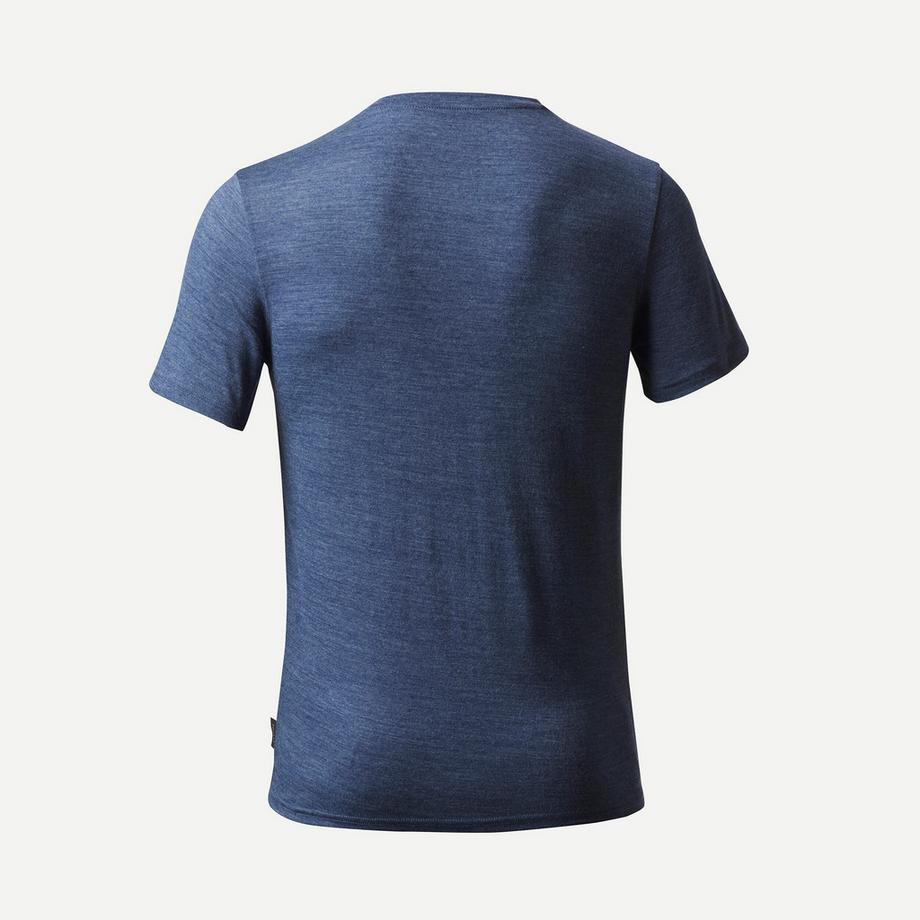 FORCLAZ  T-shirt uomo maniche corte backpacking - travel 500 merino 