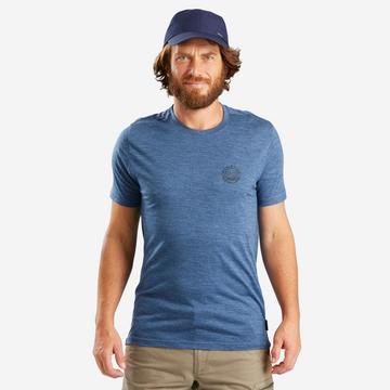 T-shirt uomo maniche corte backpacking - travel 500 merino