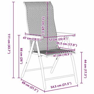 VidaXL Garten set essen poly-rattan  