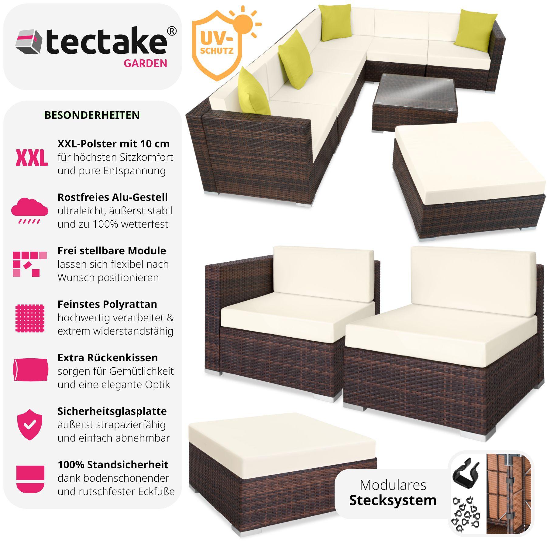 Tectake Rattan Loungeset Marbella  