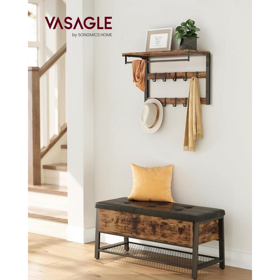 Songmics Wandgarderobe mit Ablage  