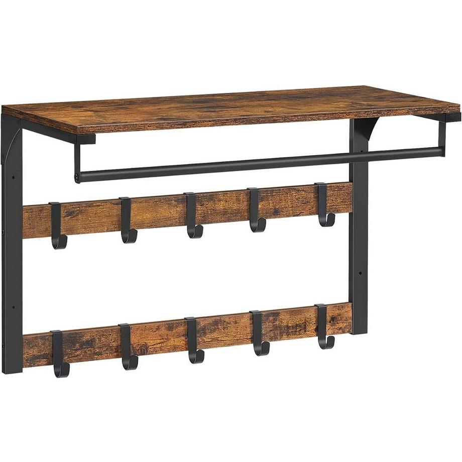 Porte-manteau mural avec tablette