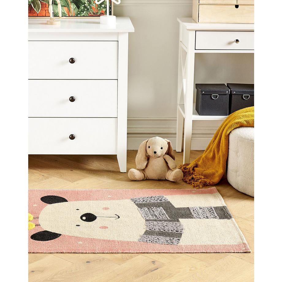 Beliani Kinderteppich aus Baumwolle Klassisch TAPAK  