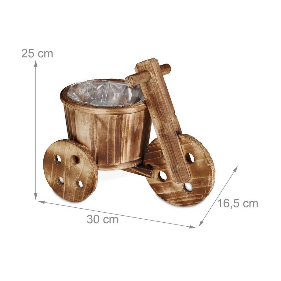 B2X Bicicletta con fiori di legno  