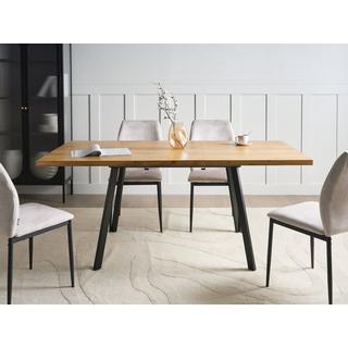 Beliani Ausziehbarer Esstisch aus MDF-Platte Glamourös HARLOW  