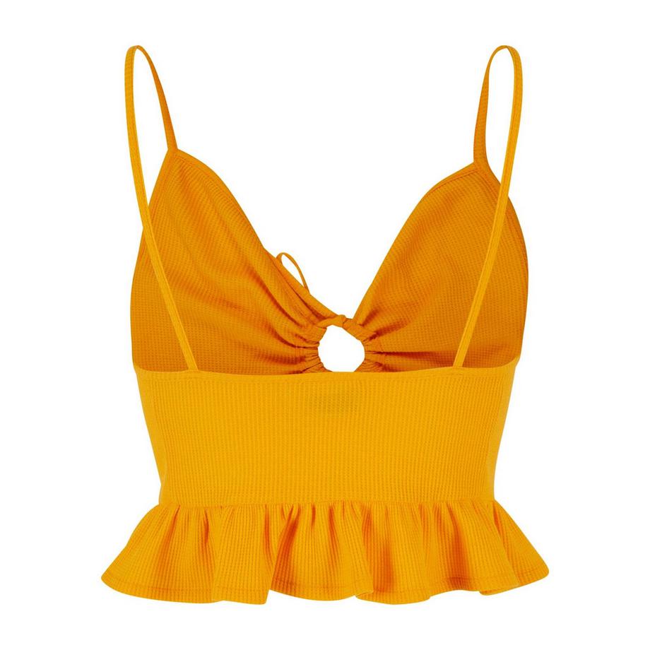 URBAN CLASSICS Débardeur à Volants en Piqué Gauffré  