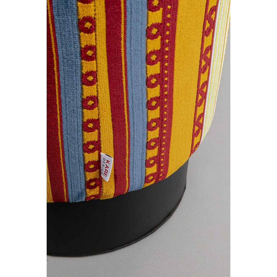 KARE Design Tabouret Cherry Very British Black rond 36  