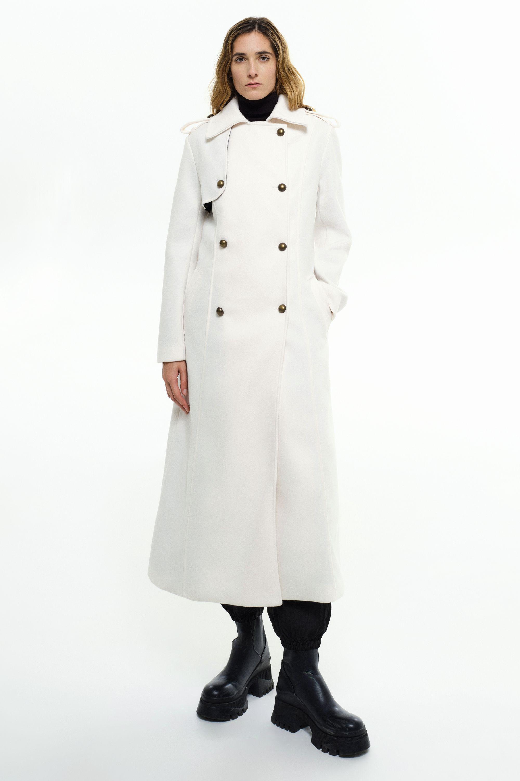 RICANO  Manteau  Simona, trench avec ceinture et épaulettes 