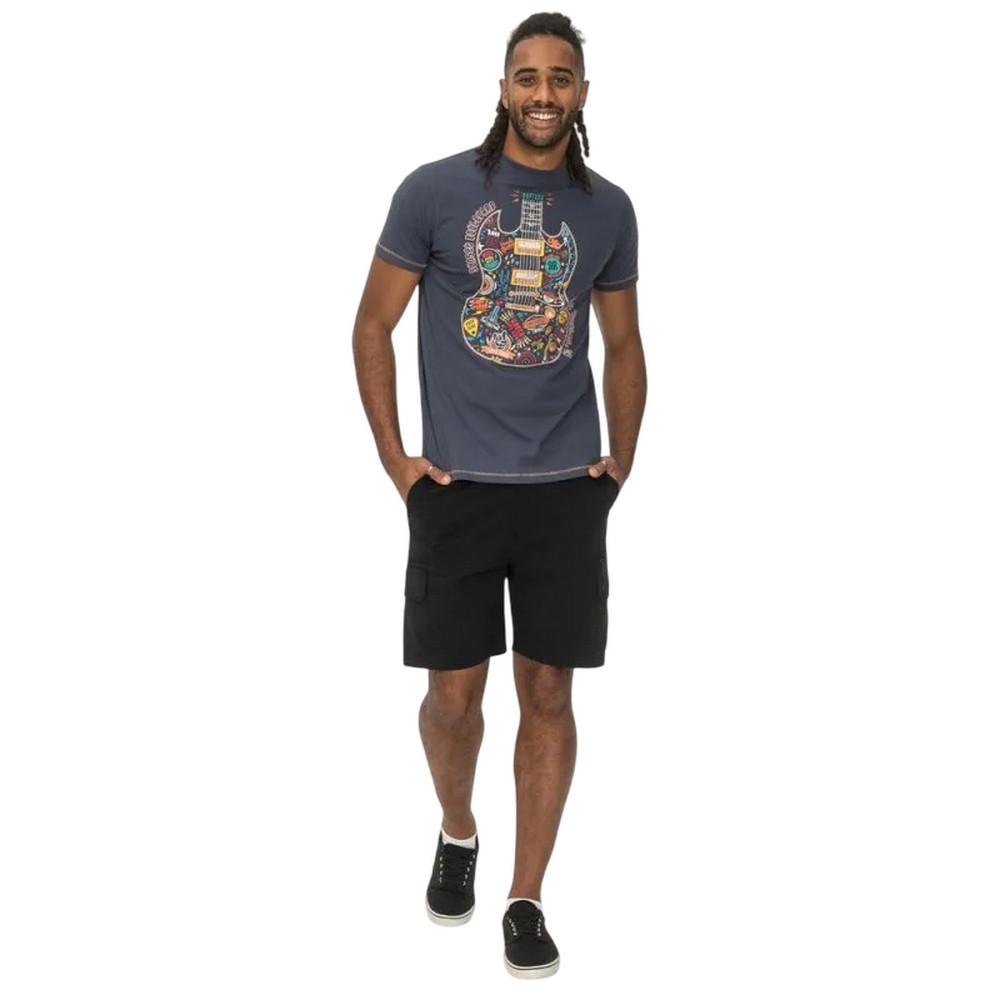 Duke Stockport Gitarren Grafikdruck T-Shirt  