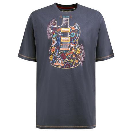 Duke Stockport Gitarren Grafikdruck T-Shirt  