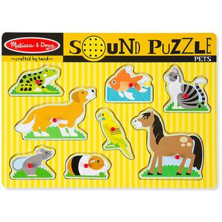 Melissa & Doug  Puzzle Haustiere mit Sound (8Teile) 