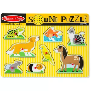 Puzzle Haustiere mit Sound (8Teile)
