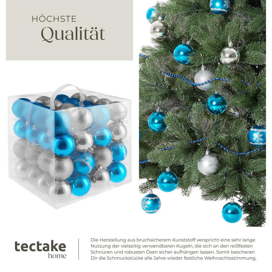 Tectake Lot de 64 boules de Noël  