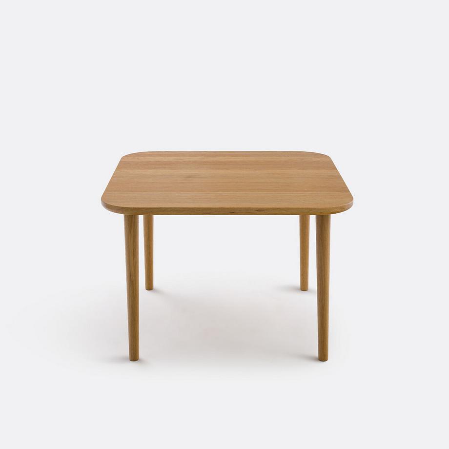 La Redoute Intérieurs Table basse carrée chêne massif L66 cm  