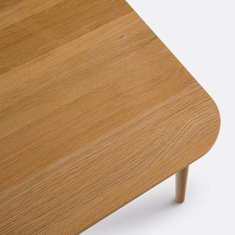 La Redoute Intérieurs Table basse carrée chêne massif L66 cm  