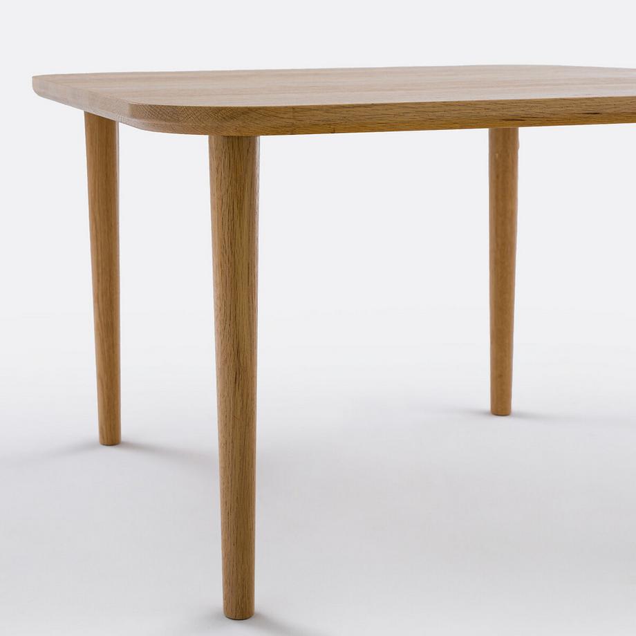 La Redoute Intérieurs Table basse carrée chêne massif L66 cm  