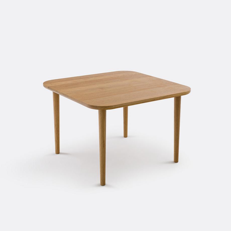 Table basse carrée chêne massif L66 cm