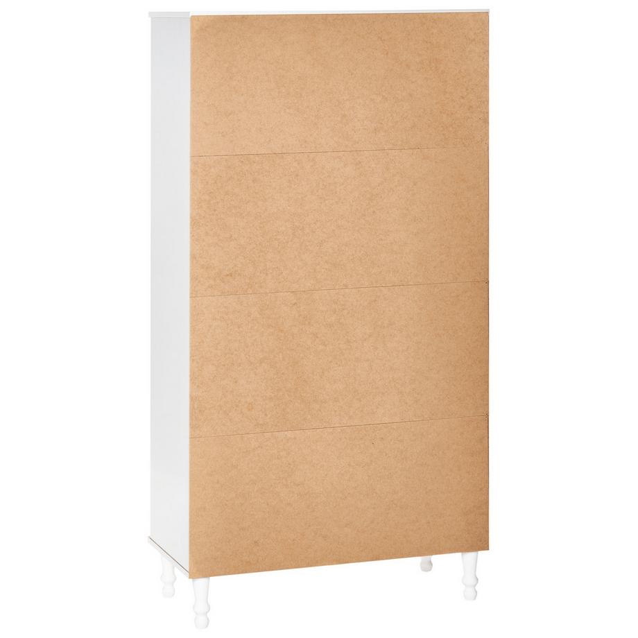 Beliani Vitrine mit Glastüren aus Faserplatte Skandinavisch TINGLEDALE  