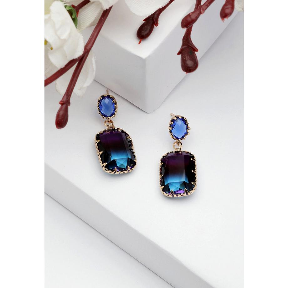 AVANT-GARDE PARIS  Diva Edle Rechteck-Tropfenohrringe 