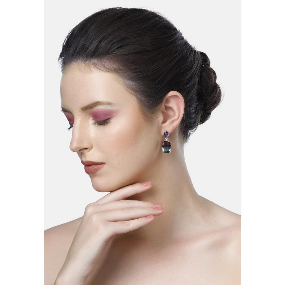 AVANT-GARDE PARIS  Diva Edle Rechteck-Tropfenohrringe 