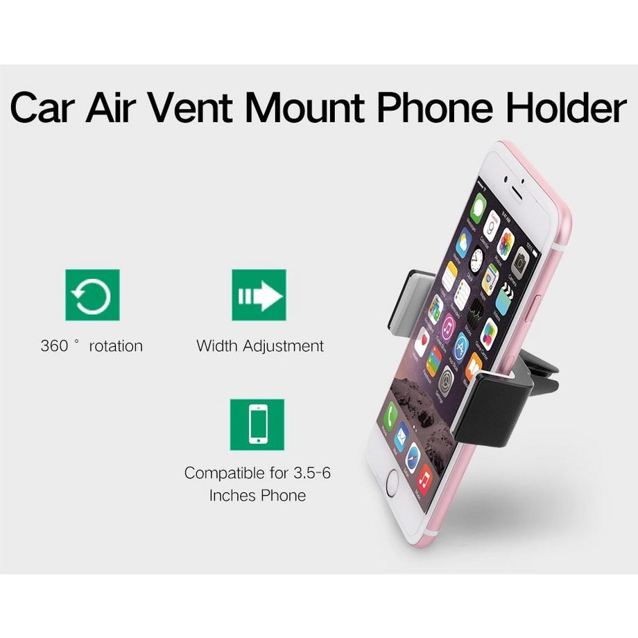 eStore  Portacellulare da auto - nero 