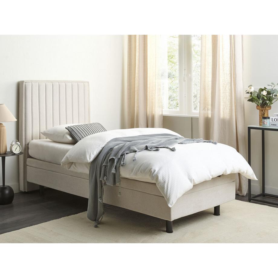 Beliani Letto regolabile en Tessuto Classico DUKE II  
