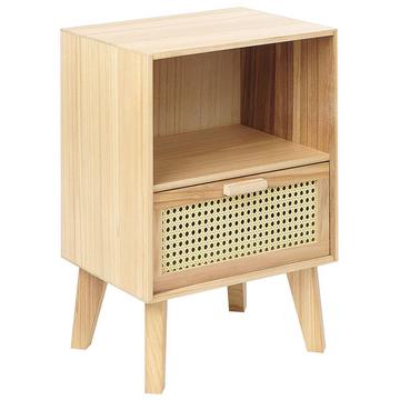 Nachttisch mit 1 Schublade aus Paulownia-Holz Rustikal SENEY