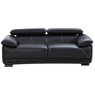 Vente-unique Ledersofa 3Sitzer MACELO  