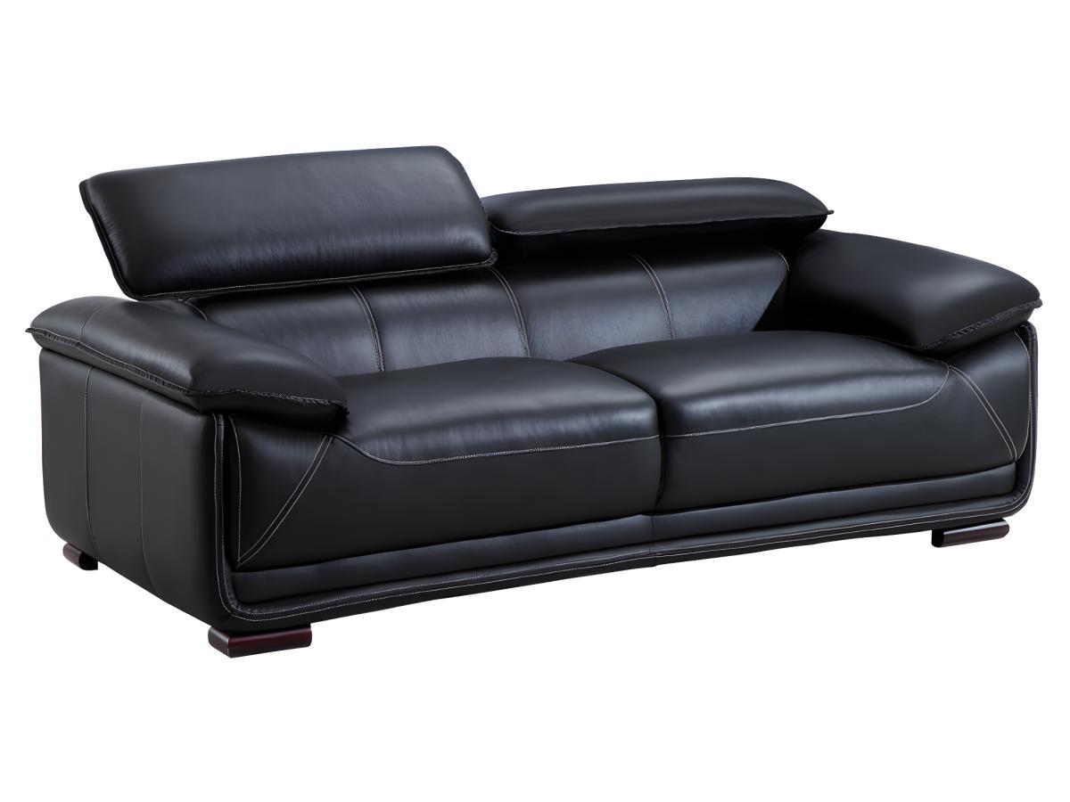 Vente-unique Ledersofa 3Sitzer MACELO  