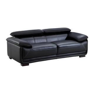 Vente-unique Ledersofa 3Sitzer MACELO  