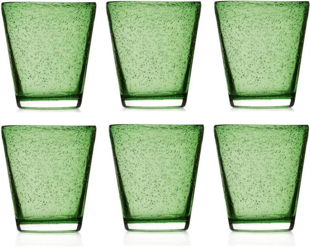 LEONARDO Trinkglas Burano Verde 330 ml, 6 Stück, Grün  