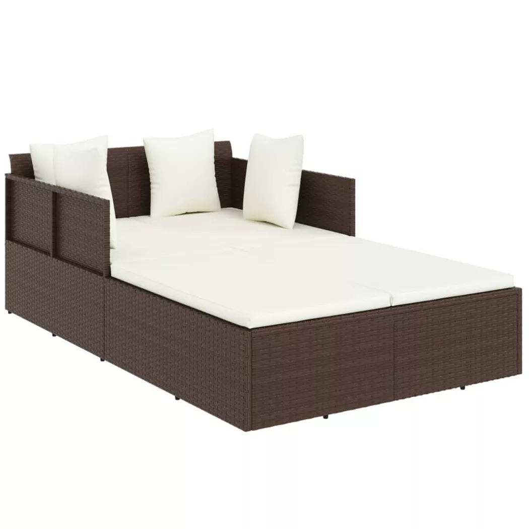VidaXL - Chaises longue rotin synthétique, One Size, Marron