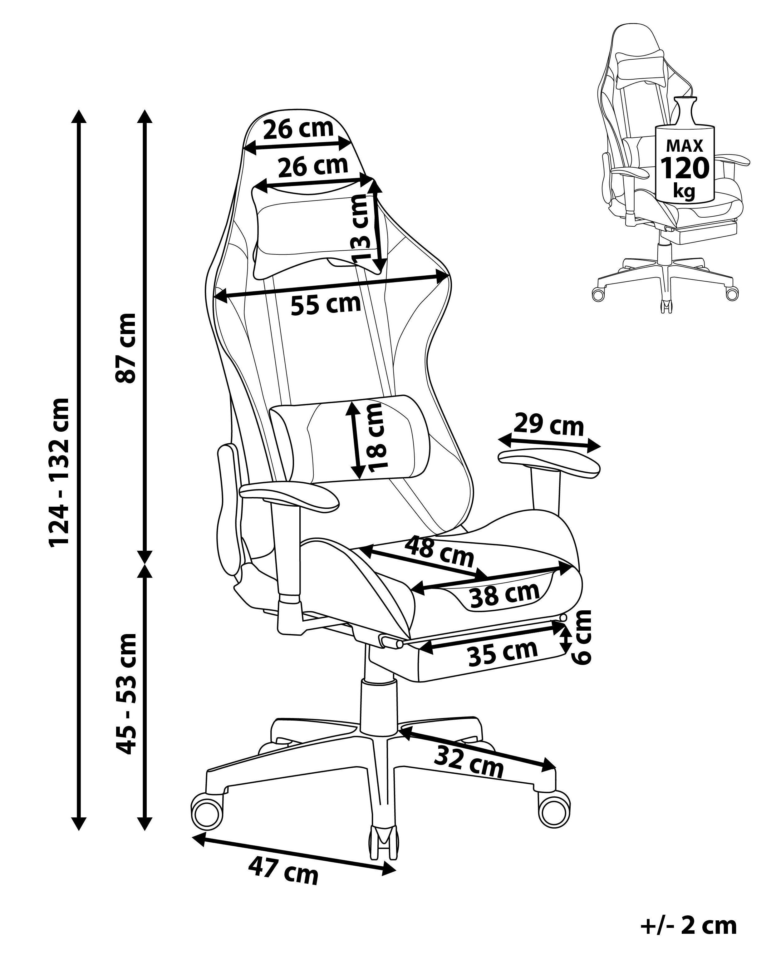 Beliani Siège de gaming en Cuir PU Moderne VICTORY  