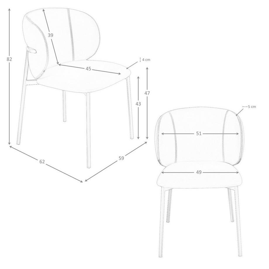 ANGEL CERDA Chaise de design moderne  