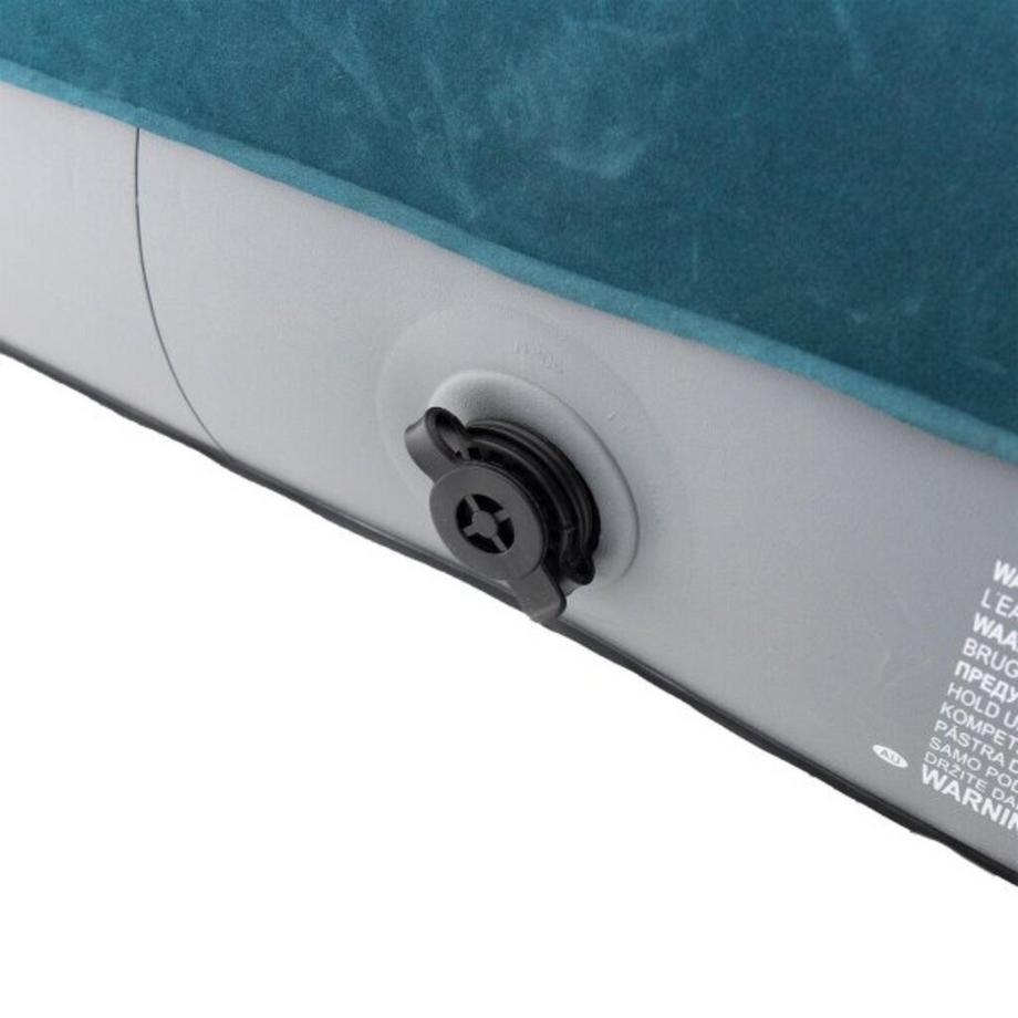 Jilong  Luftbett Doppel mit eingebauter Fusspumpe (grau/grün, 191cm × 137cm × 22cm, 2.9kg) 