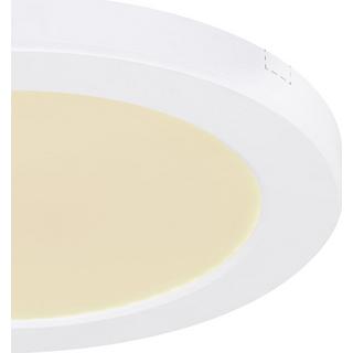 mutoni Plafonnier Lasse plastique blanc LED  