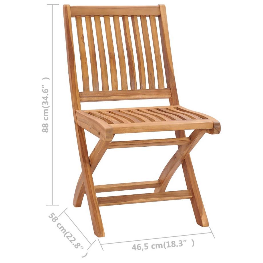 VidaXL sedia Teak riciclato  