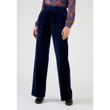 Pantalon large en velours