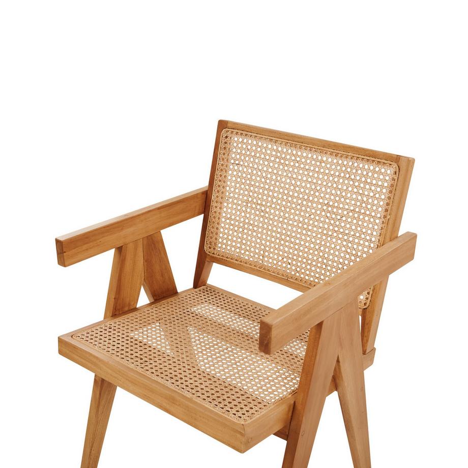 Beliani Sedia da pranzo en Mogano Boho WESTBROOK  