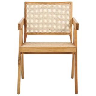 Beliani Chaise de salle à manger en Bois d'acajou Boho WESTBROOK  