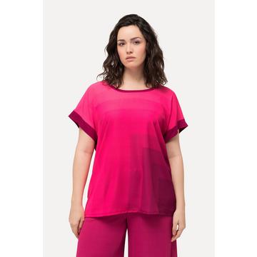 Maglia dal taglio oversize con scollo a girocollo e mezze maniche