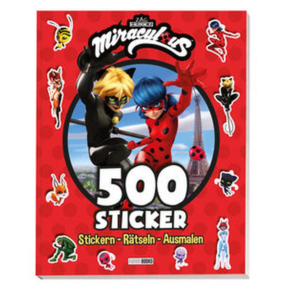 Panini  Miraculous: 500 Sticker - Stickern - Rätseln - Ausmalen 