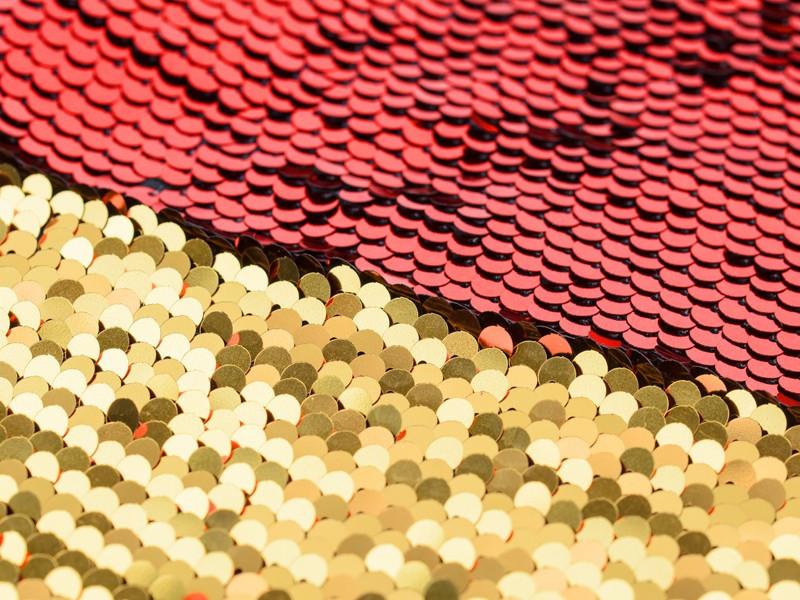 PartyDeco  1 Bonnet de Père Noël avec Paillettes 